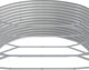vidaXL vidaXL Donica ogrodowa, malowana proszkowo stal, 544x100x36 cm, szara