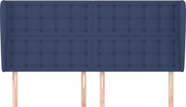 vidaXL Ζαγκλωβός uszak, μπλε, 183x23x118/128 cm, υφασμάτινο