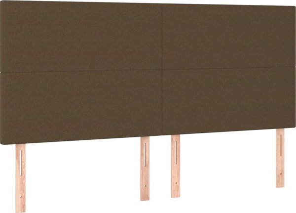 vidaXL Κρεβάτι κοντινό με στρώμα, καφέ ύφασμα, 200x200 εκ.