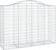 vidaXL Kosze gabionowe, 3 τεμ, 200x50x140/160 εκ, γαλβανισμένο σίδερο