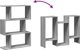 vidaXL Ράφι Διαχωριστικό, 3 Επίπεδα, Sonoma Κάστανο Γκρι, 70x24x97 εκ