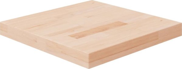 vidaXL Τετράγωνος πάγκος για τραπεζάκι 40x40x4 cm από ακατέργαστη δρυς