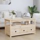 vidaXL vidaXL Stolik kawowy, 102x49x55 cm, lite drewno sosnowe