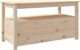 vidaXL vidaXL Stolik kawowy, 102x49x55 cm, lite drewno sosnowe