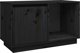 vidaXL vidaXL Szafka pod TV, czarna, 74x35x44 cm, lite drewno sosnowe