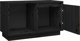 vidaXL vidaXL Szafka pod TV, czarna, 74x35x44 cm, lite drewno sosnowe
