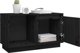 vidaXL vidaXL Szafka pod TV, czarna, 74x35x44 cm, lite drewno sosnowe