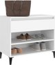 vidaXL Polka na buty, bialy, 70x36x60 cm, material drewnopochodny