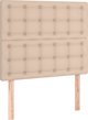 vidaXL Ζαγλώκοι, 2 τεμαχια, καπουτσινο, 100x5x78/88 cm, τεχνητο δερμα