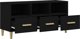 vidaXL Ερμάριο κάτω από Τηλεόραση, μαύρο, 102x36x50 cm, σύνθετο ξύλο