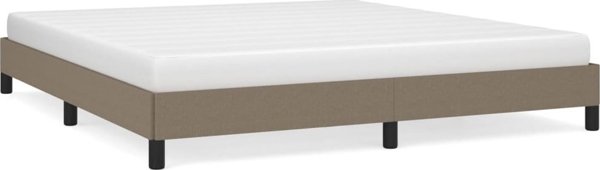 vidaXL Κρεβατοκάμαρα με τυρκουάζ ύφασμα, χρώμα taupe, 180x200 cm
