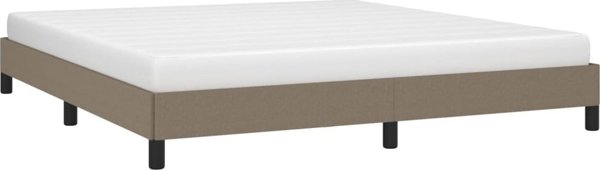 vidaXL Κρεβατοκάμαρα με τυρκουάζ ύφασμα, χρώμα taupe, 180x200 cm