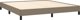 vidaXL Κρεβατοκάμαρα με τυρκουάζ ύφασμα, χρώμα taupe, 180x200 cm