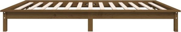 vidaXL Σκελετός Κρεβατιού, Μέλι Καφέ, Πεύκο, 90x190 εκ., Μονός