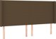 vidaXL Λευκό Κρεβάτι Contintental με Στρώμα, Καφέ, 180x200 cm, Ύφασμα