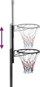 vidaXL Βάση για μπασκετ με διάφανο ταμπλό, 235-305 cm