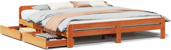 vidaXL Κρεβάτι Πεύκου 200x200 εκ.