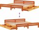 vidaXL Κρεβάτι Πεύκου 200x200 εκ.