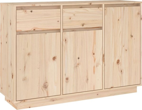 vidaXL vidaXL Szafka, 110x34x75 cm, lite drewno sosnowe