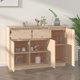 vidaXL vidaXL Szafka, 110x34x75 cm, lite drewno sosnowe