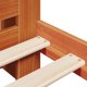 vidaXL Κρεβάτι με ράφι, χωρίς στρώμα, 160x200 εκ, από συμπαγές πεύκο