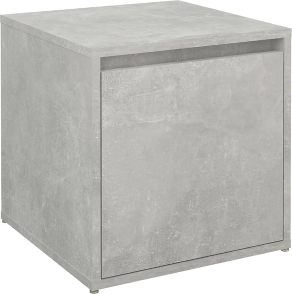vidaXL Puf me sfudala, betonia skouro, 40,5x40x40 cm