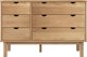 vidaXL vidaXL Komoda z szufladami, 113,5x39,5x73 cm, lite drewno sosnowe