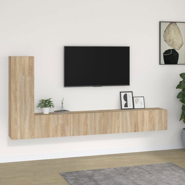vidaXL Σετ 3 Ντουλάπια Τηλεόρασης, Δρυς Sonoma