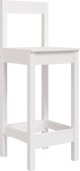 vidaXL Σετ 2 σκαμπό μπαρ, λευκά, 40x41,5x112 εκ., από πεύκο