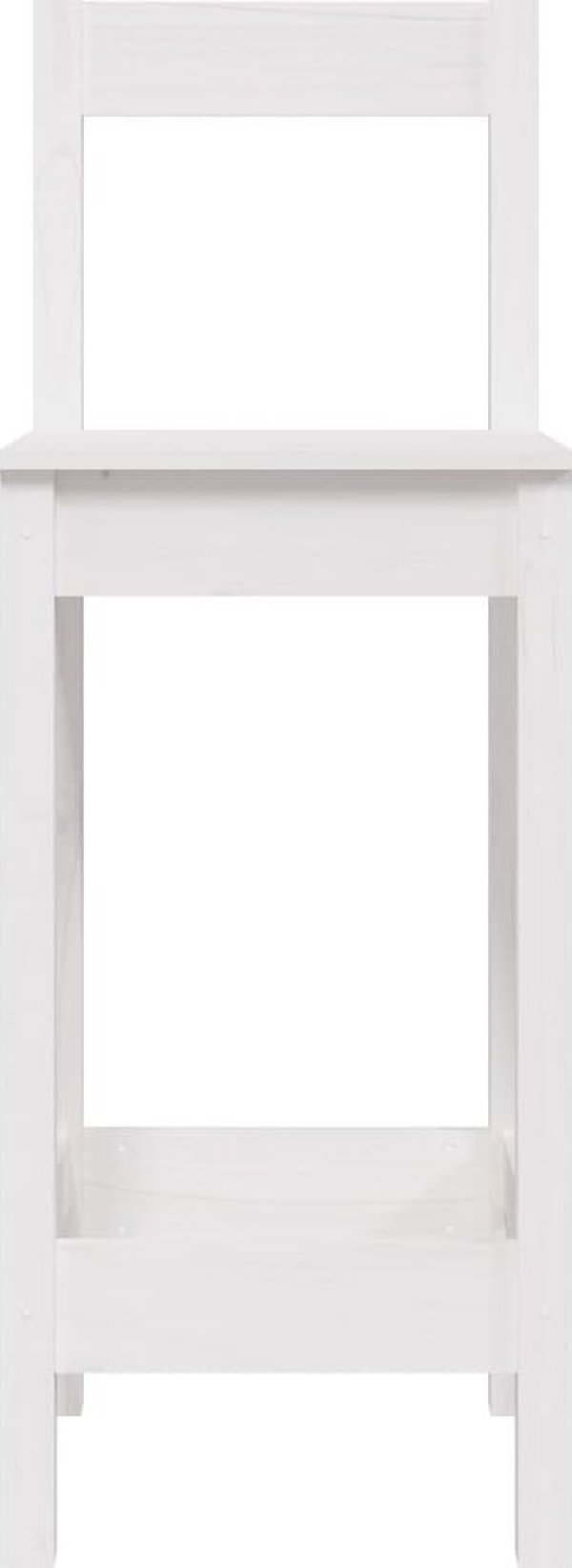 vidaXL Σετ 2 σκαμπό μπαρ, λευκά, 40x41,5x112 εκ., από πεύκο
