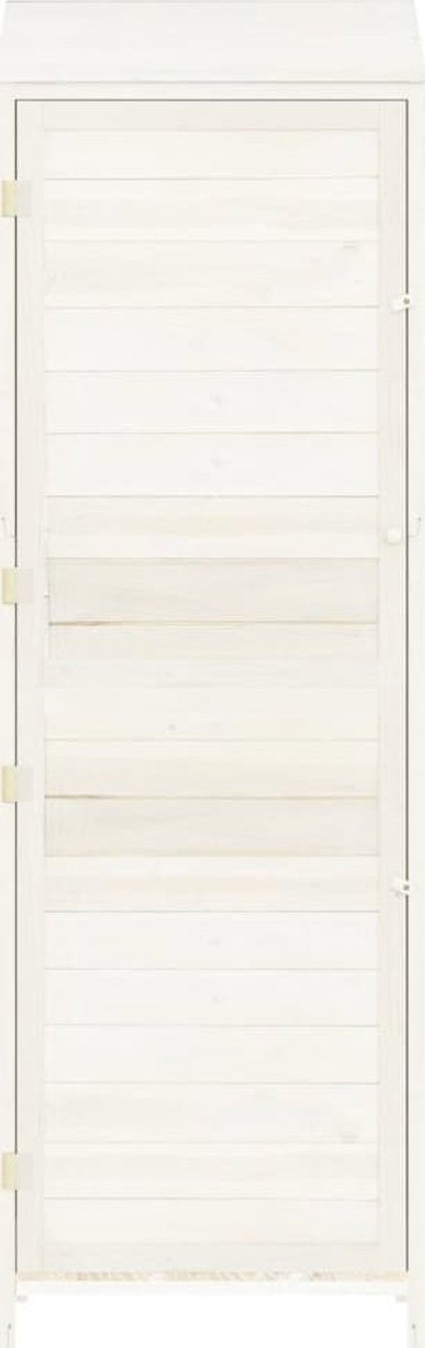 vidaXL Κήπος ξυλώνα, λευκός, 55x52x174,5 cm, από μασίφ έλατο