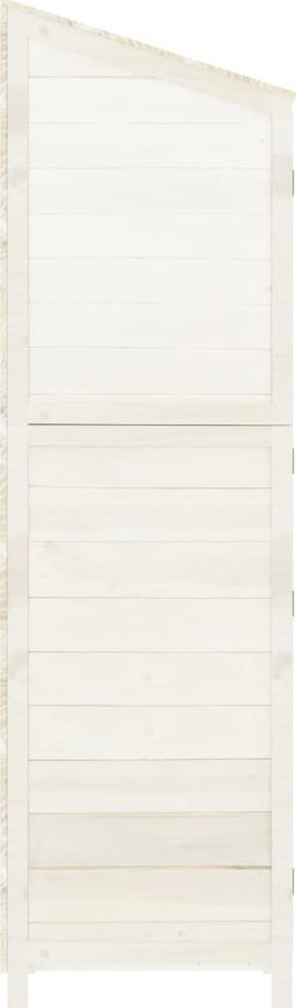 vidaXL Κήπος ξυλώνα, λευκός, 55x52x174,5 cm, από μασίφ έλατο