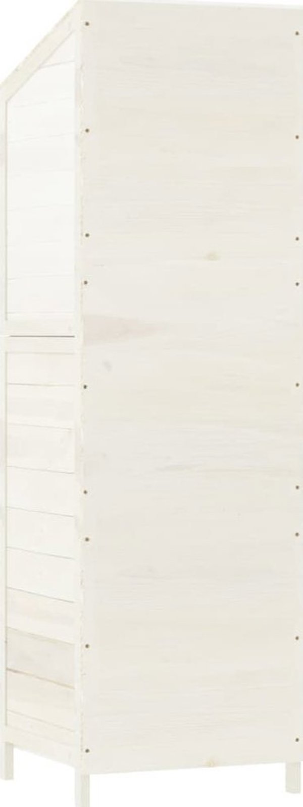 vidaXL Κήπος ξυλώνα, λευκός, 55x52x174,5 cm, από μασίφ έλατο