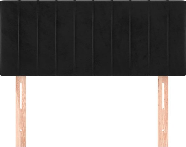 vidaXL Προσκέφαλο για κρεβάτι, μαύρο, 100x5x78/88 cm, βελούδο