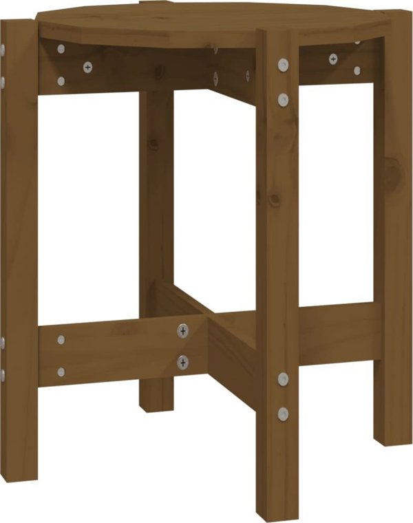 vidaXL Τραπεζάκι καφέ, μέλι καφέ, 42,5x45 εκ., συμπαγές πεύκο
