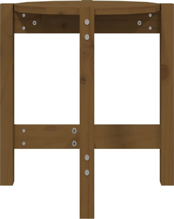 vidaXL Τραπεζάκι καφέ, μέλι καφέ, 42,5x45 εκ., συμπαγές πεύκο