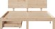 vidaXL Κορνίζα Κρεβατιού με Συρτάρια 140 x 190 cm από Πεύκο