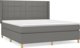 vidaXL Continental κρεβάτι με στρώμα, ανθρακί ύφασμα 180x200 εκ.