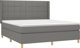 vidaXL Continental κρεβάτι με στρώμα, ανθρακί ύφασμα 180x200 εκ.