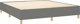 vidaXL Continental κρεβάτι με στρώμα, ανθρακί ύφασμα 180x200 εκ.