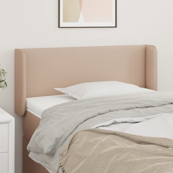 vidaXL Zaglowek uszak cappuccino, 103x16x78/88 cm, korymeno derma