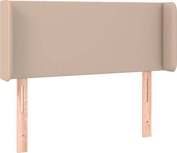 vidaXL Zaglowek uszak cappuccino, 103x16x78/88 cm, korymeno derma