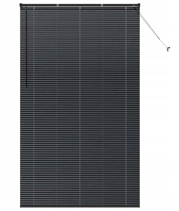 vidaXL Βενετικές περσίδες μαύρες 220 x 125 cm από αλουμίνιο