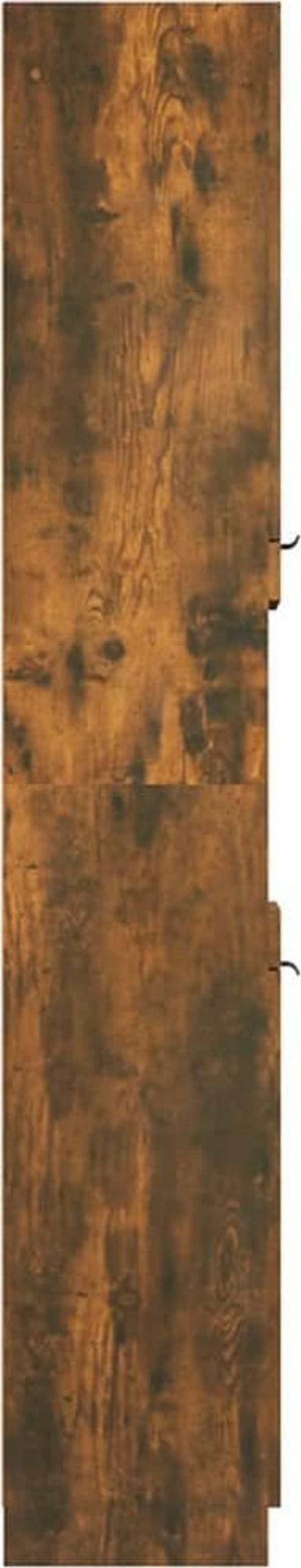 vidaXL Ντουλάπι Μπάνιου, καπνισμένη δρυς, 32x34x188,5 cm