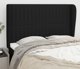 vidaXL Κεφαλάρι uszak μαύρο 147x23x118/128 εκ ύφασμα