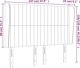 vidaXL Κεφαλάρι uszak μαύρο 147x23x118/128 εκ ύφασμα