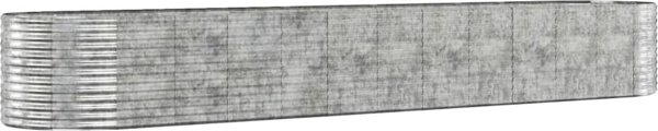 vidaXL vidaXL Donica ogrodowa, malowana proszkowo stal, 507x100x68 cm, szara