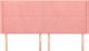 vidaXL Zaglowek uszak rozowy 163x16x118/128 cm aksamit
