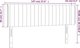 vidaXL Κεφαλάρι για κρεβάτι με LED, κρεμ, 147x16x78/88 εκ., ύφασμα