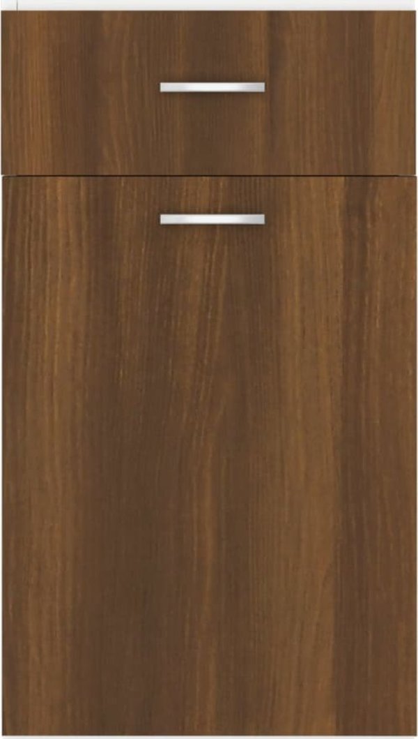 vidaXL Κάτω ντουλάπι με συρτάρι, βελανιδιά καφέ, 40x46x81,5 cm
